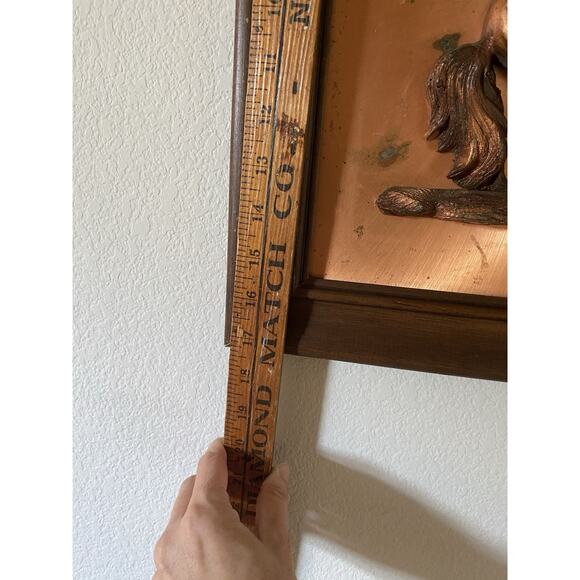 Vintage Midcentury Copper Unicorn 3D Copper Art Piece Unicorn MCM - Picture 8 of 9